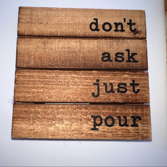 Wall Plaque and 2 Coasters for the Beverage of Your Choice - Picture 4 of 7